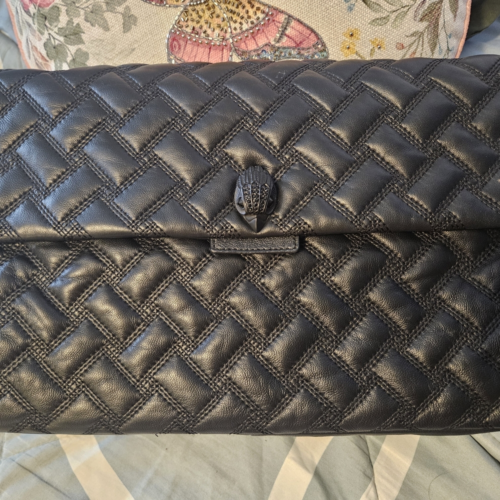Kurt Geiger Black Quilted Shoulder Bag